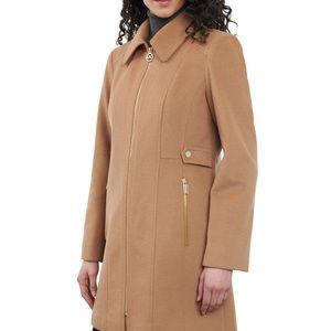 Michael Kors Women's Wool Blend Zip-Front Coat